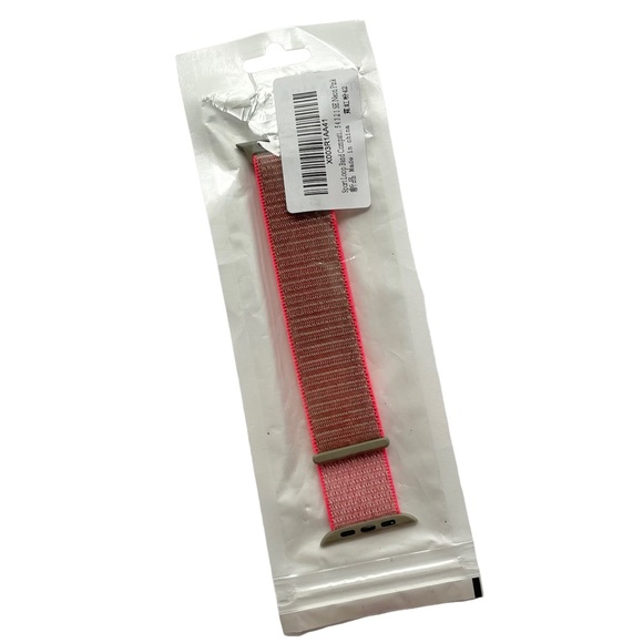 5/$20 NEW Nylon Sport Loop Band Neon Pink Brown Apple Watch 44/45/49 mm - Picture 7 of 7